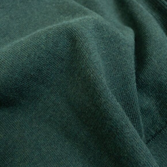 Selected Homme Crewneck Sweater Green Mens Medium Organic Cotton Slhallen - Picture 9 of 13